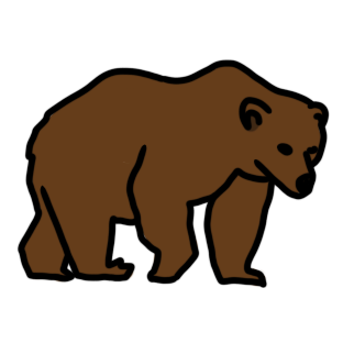 a brown bear.